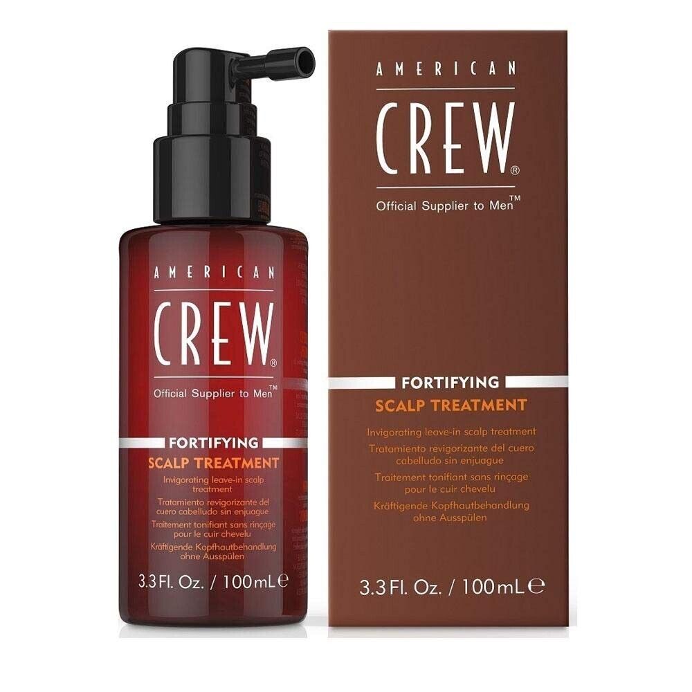 American Crew, Fortifying, Proteine vegetale, Serum de tratament pentru scalp fără clătire, Pentru volum, 100 ml