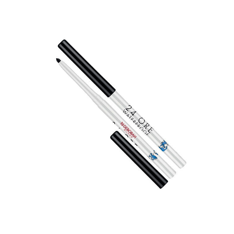 Deborah, 24 Ore Keith Haring, Rezistent la apă, Retractabil, Creion eyeliner gel, Negru, 0.3 g