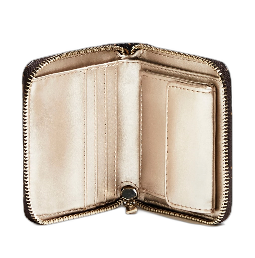 Guess, Kamryn, Portofel textil, SLG Fermoar mic, Maro, Pentru femei