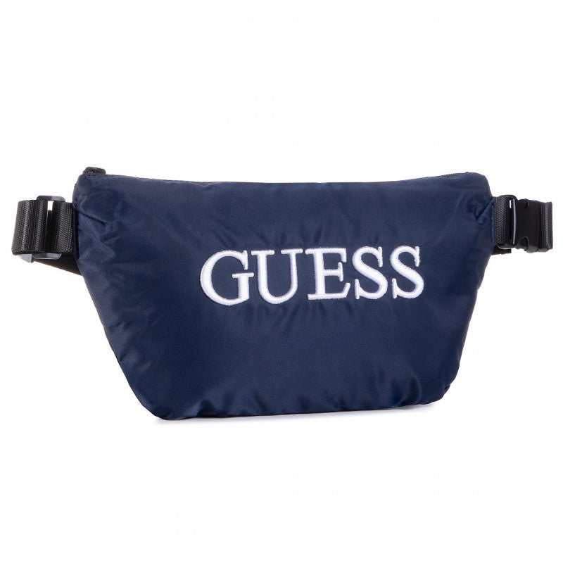 Guess, Quatro, Borsetă din textil, Albastru, 19/28,5 x 17 x 4 cm, Pentru bărbați