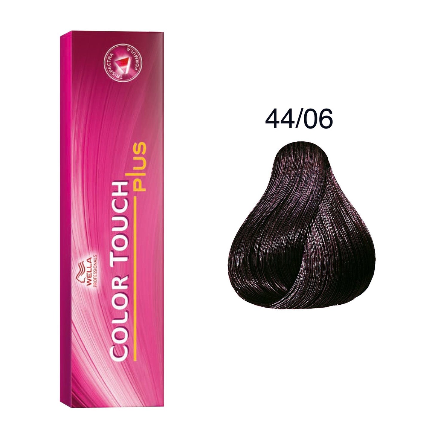 Wella Professionals, Color Touch Plus, Fără amoniac, Vopsea de păr semi-permanentă, 44/06 Intense Medium Natural Violet Brown, 60 ml