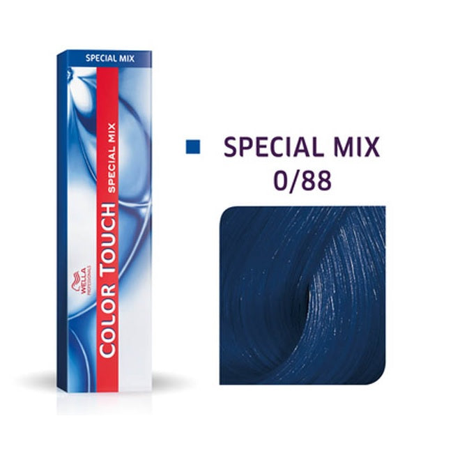 Wella Professionals, Color Touch Special Mix, Fără amoniac, Vopsea de păr semi-permanentă, 0/88 Blue Intense, 60 ml
