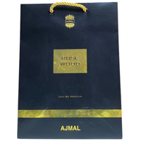 Ajmal, Rose Wood, Cumpărături, Sac de cumpărături din carton, Hârtie, Negru