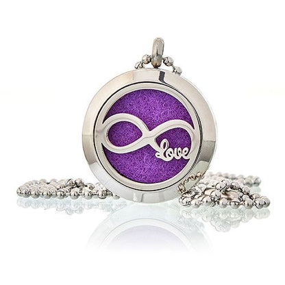 Colier Bijuterie pentru Aromaterapie – Infinity Love 25mm