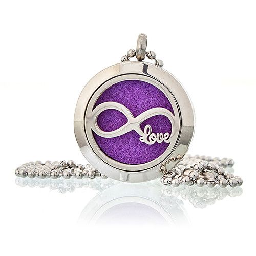 Colier Bijuterie pentru Aromaterapie – Infinity Love 25mm