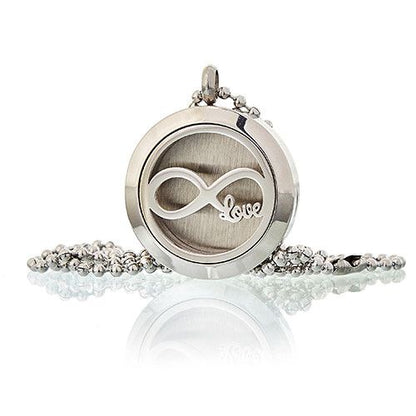 Colier Bijuterie pentru Aromaterapie – Infinity Love 25mm