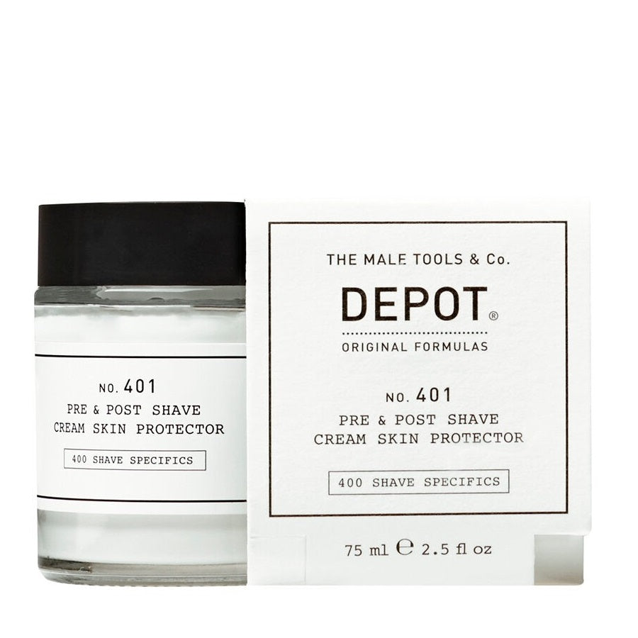 Depot, 400 Shave Specifics No. 401, Calmant, Cremă de bărbierit înainte și după, 75 ml