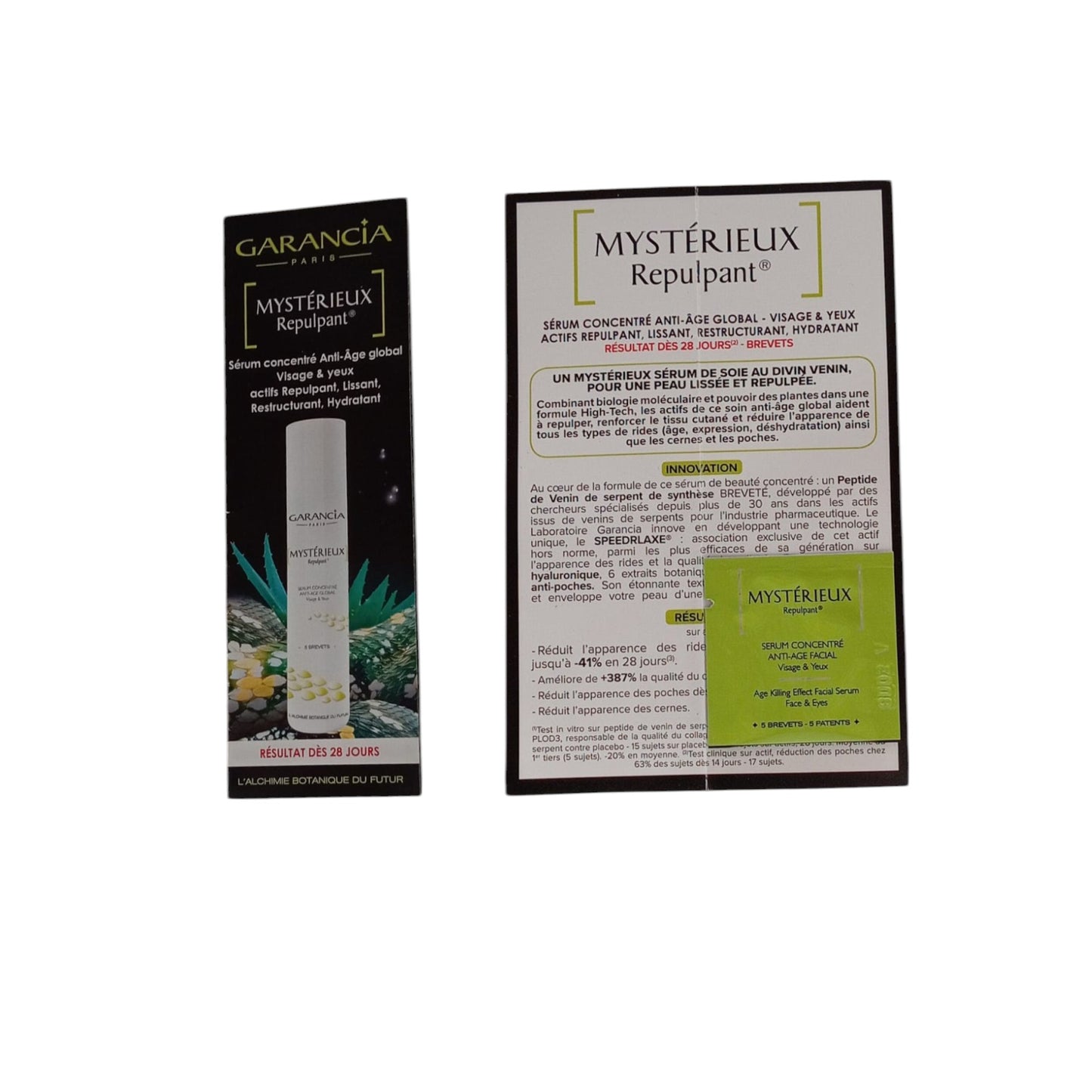 Garancia, Mysterieux Repulpant, Fără silicon, Anti-îmbătrânire, Ser, Pentru față și ochi, 1 ml *Mostră