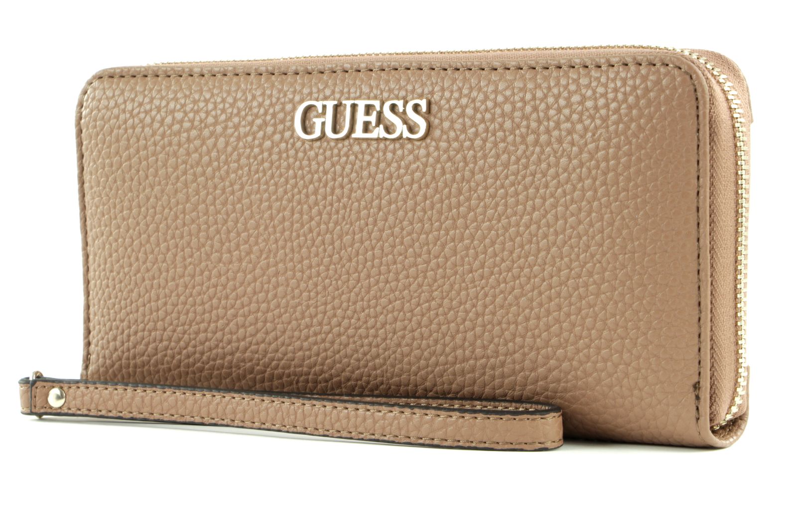 Guess, Alby, Portofel textil, SLG Fermoar mare, Bej, Pentru femei