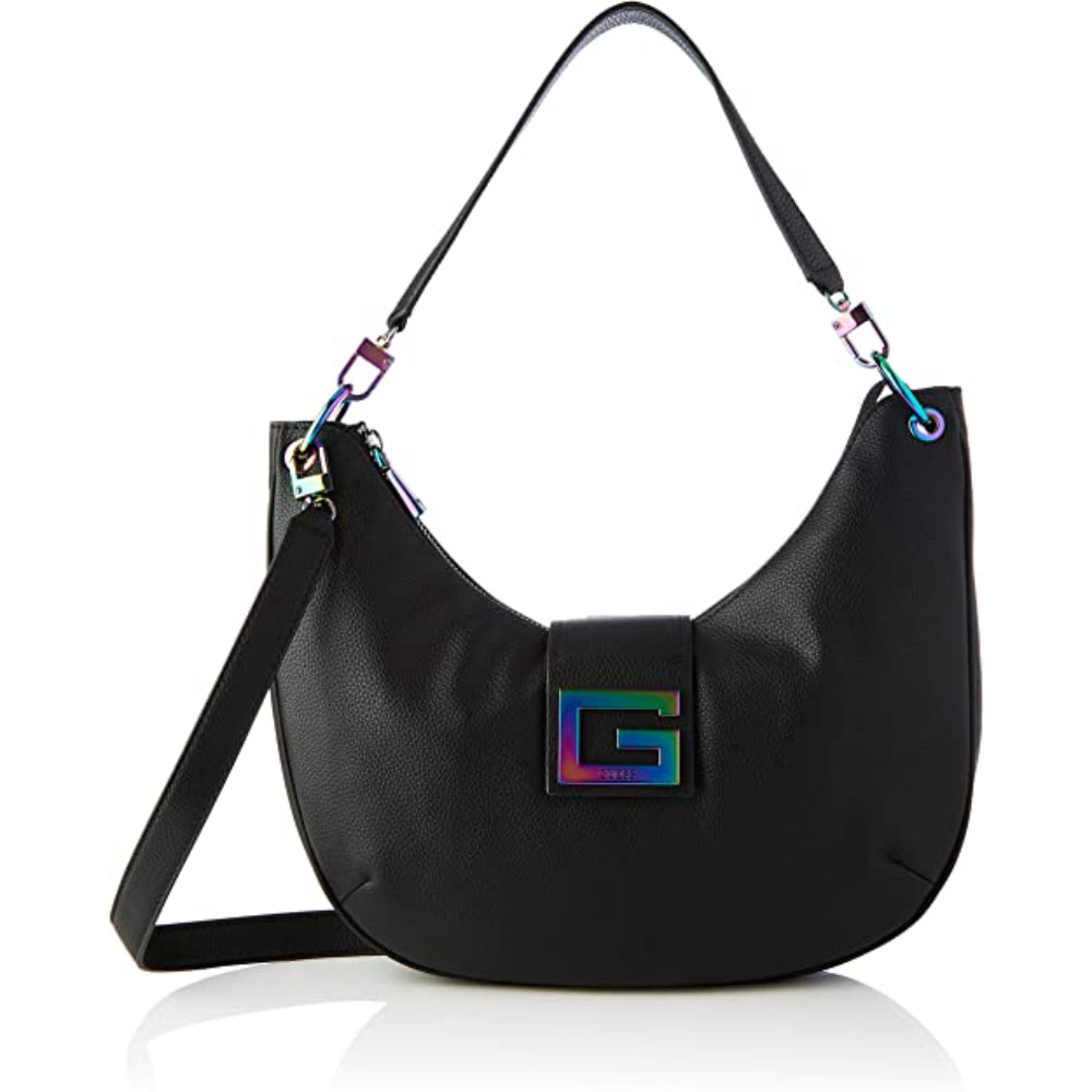 Guess, Brightside, Poliuretan, Geantă textilă, Hoinar mare, Negru, Pentru femei