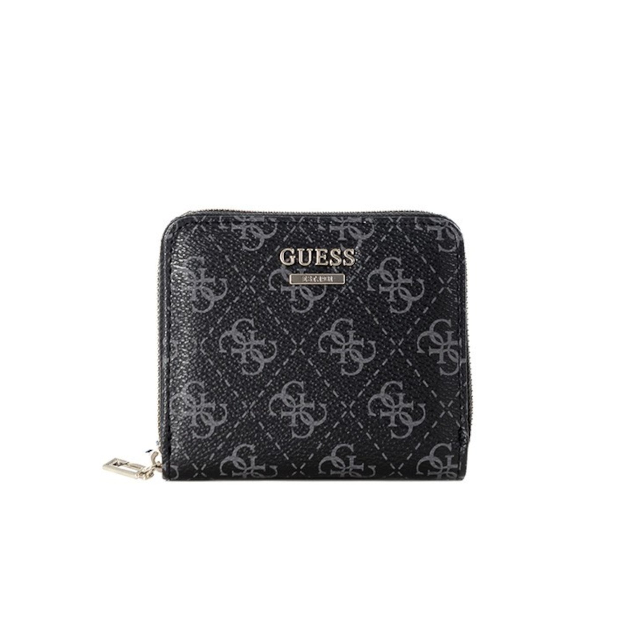 Guess, Camy, Portofel textil, Detaliu logo, SG774137, Cărbune, Mini, Pentru femei