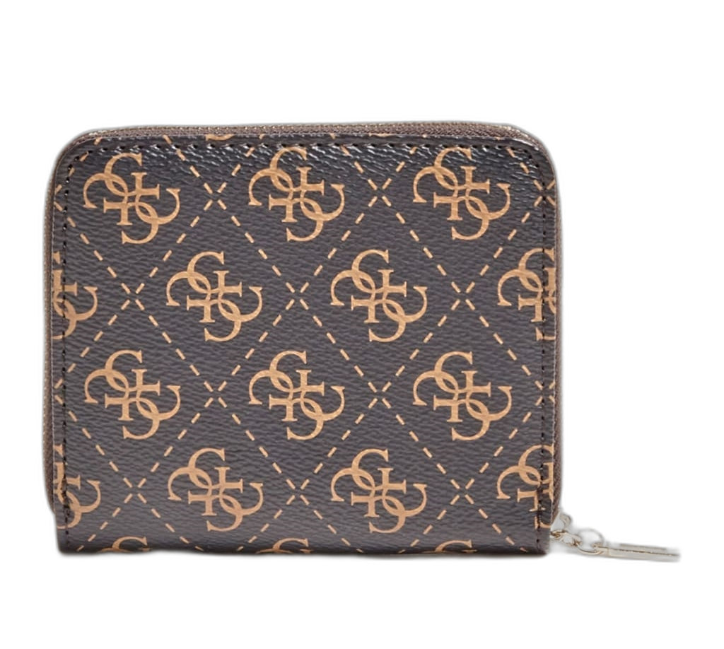 Guess, Camy, Portofel textil, SLG Fermoar mic, Maro, Pentru femei