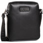 Guess, Dan, Suport de documente, Geantă de piele crossbody, Negru, Mini, Pentru bărbați