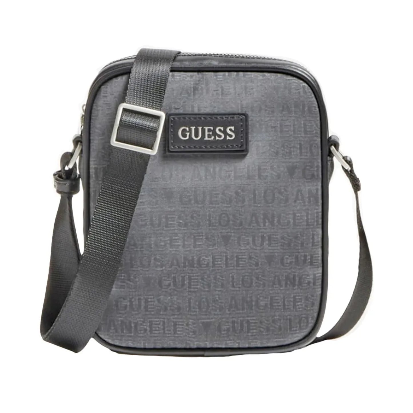 Guess, Dan, Suport de documente, Geantă textilă crossbody, Negru, HMDLJCP0317, Pentru bărbați