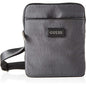 Guess, Dan, Top plat cu fermoar, Geantă textilă crossbody, Gri, 19 x 23 x 2,5 cm, Pentru bărbați