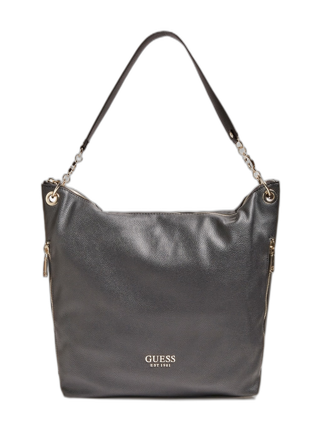 Guess, G Chain, Geantă textilă, Negru, Pentru femei