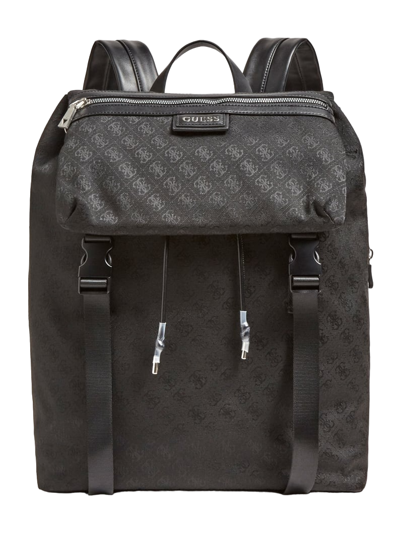 Guess, Salameda, Poliester, Rucsac textil, Negru, Compartiment pentru laptop, Unisex