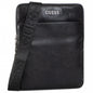 Guess, Scala, Top plat cu fermoar, Geantă textilă crossbody, Negru, Pentru bărbați