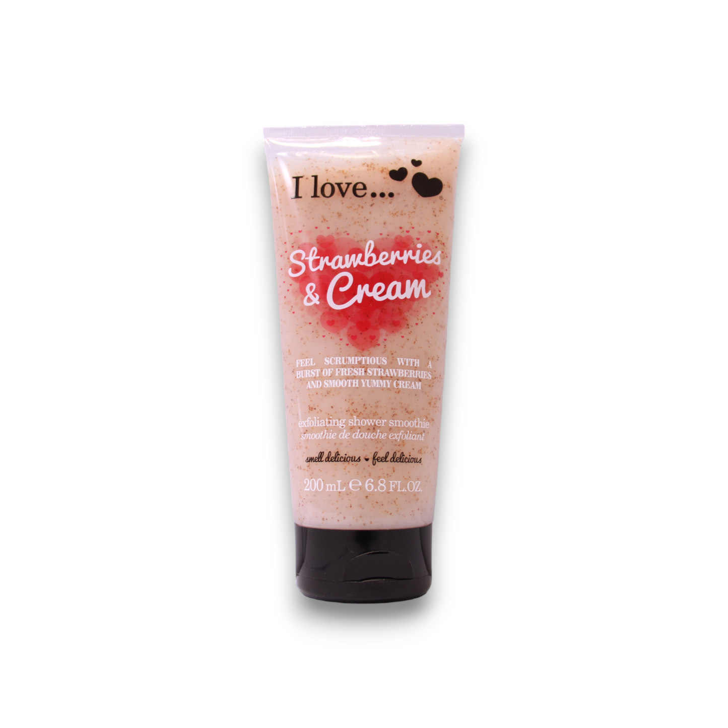 I Love, Strawberries & Cream, Exfoliere, Gel de duș, 200 ml