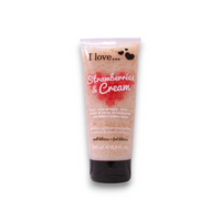 I Love, Strawberries & Cream, Exfoliere, Gel de duș, 200 ml