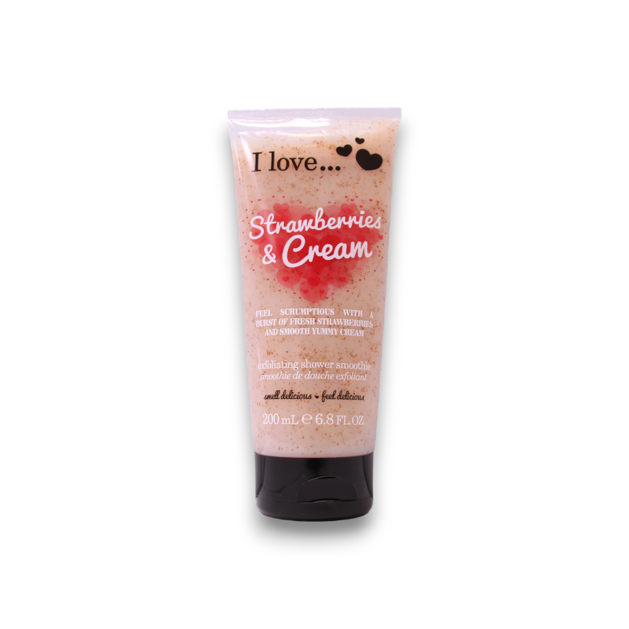 I Love, Strawberries & Cream, Exfoliere, Gel de duș, 200 ml