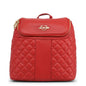 Moschino, Love, Piele sintetică, Rucsac textil, Roșu, Buzunare 2, Pentru femei