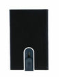 Piquadro, Piquadro, Suport de carduri din piele, PP5358B3R, Negru, Unisex