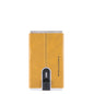 Piquadro, Blue Square, Suport de carduri din piele, Pentru spate și carduri de credit, Galben, Unisex