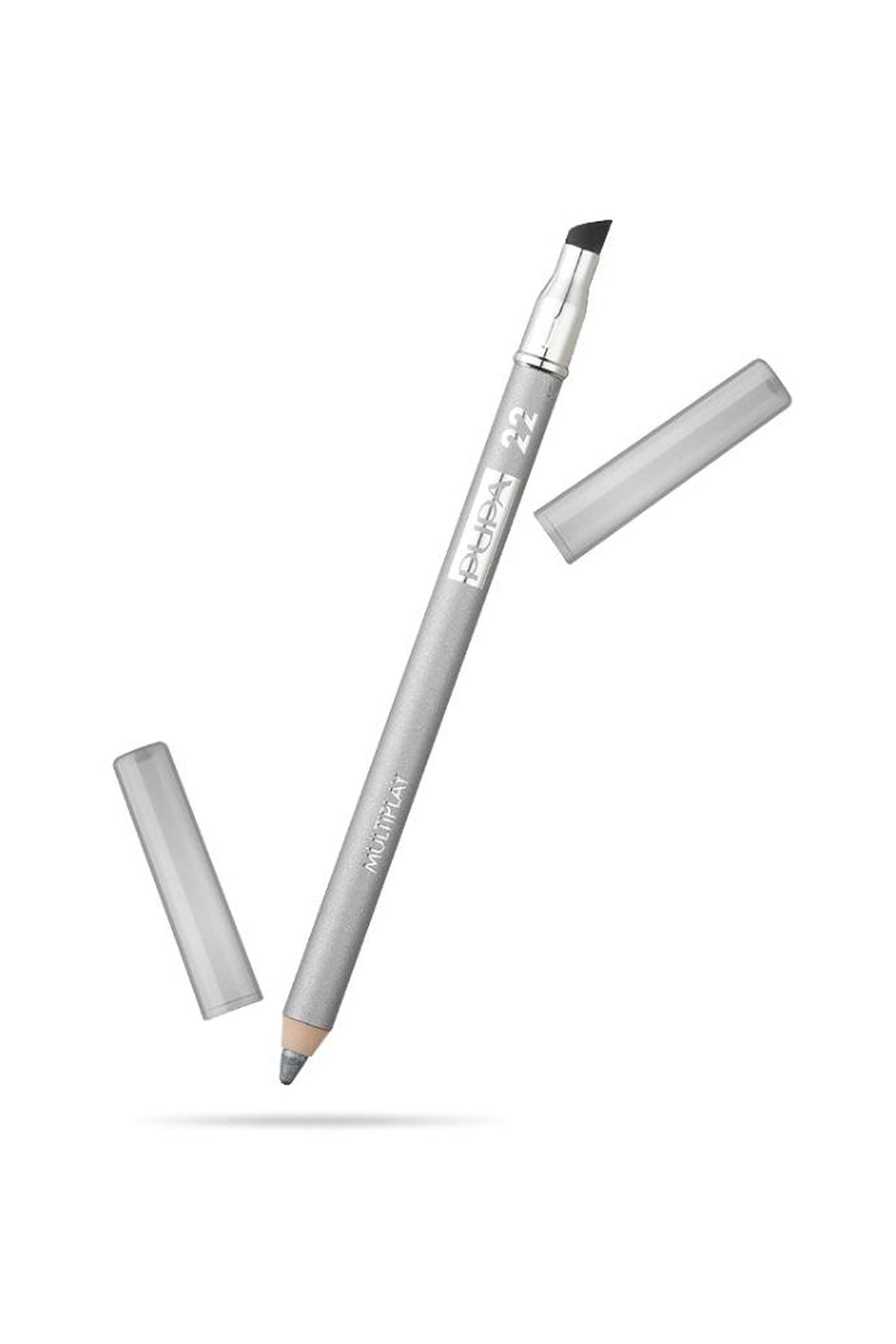 Pupa, Multiplay, Cu două capete, Fard de ochi & Creion kajal 2-în-1, 22, Argint pur, 1.2 g