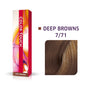 Wella Professionals, Color Touch, Fără amoniac, Vopsea de păr semi-permanentă, 7/71 Medium Blonde Ash Chestnut, 60 ml