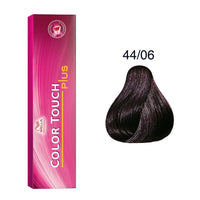 Wella Professionals, Color Touch Plus, Fără amoniac, Vopsea de păr semi-permanentă, 44/06 Intense Medium Natural Violet Brown, 60 ml