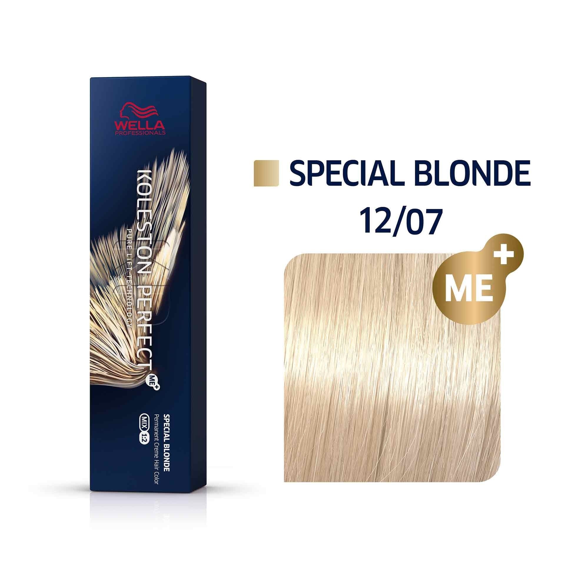 Wella Professionals, Koleston Perfect Me+, Vopsea permanentă de păr, 12/07 , 60 ml