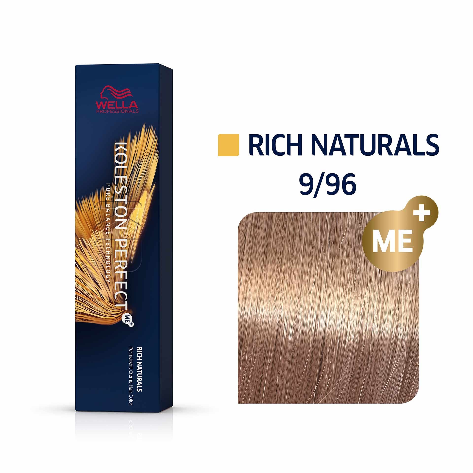 Wella Professionals, Koleston Perfect Me+, Vopsea permanentă de păr, 8/74 Light Blond Chestnut Red, 60 ml