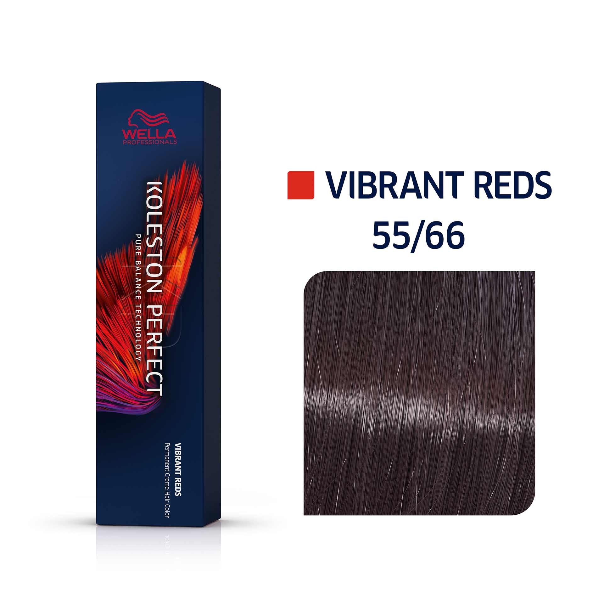 Wella Professionals, Koleston Perfect, Vopsea permanentă de păr, 55/66 Light Chestnut Deep Violet Intense, 60 ml