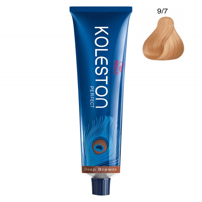 Wella Professionals, Koleston Perfect, Vopsea permanentă de păr, 9/7 Very Light Brown Blonde, 60 ml