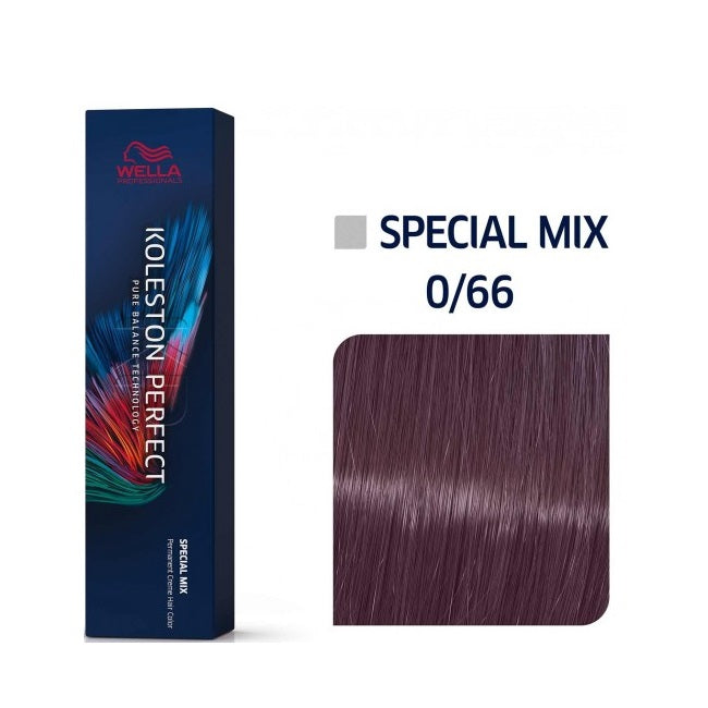 Wella Professionals, Koleston Perfect Special Mix Me+, Vopsea permanentă de păr, 0/66 Intense Violet, 60 ml